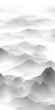 抽象意境水墨畫