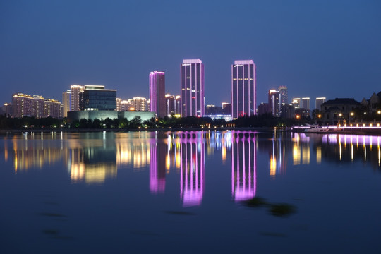 宜兴大溪河夜景