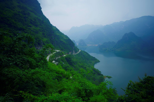 湖泊山水风景