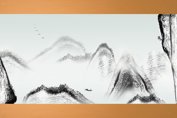 中国风水墨绘画高清图