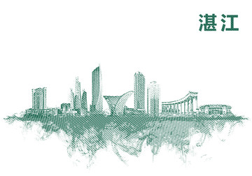 湛江地標(biāo)湛江水彩