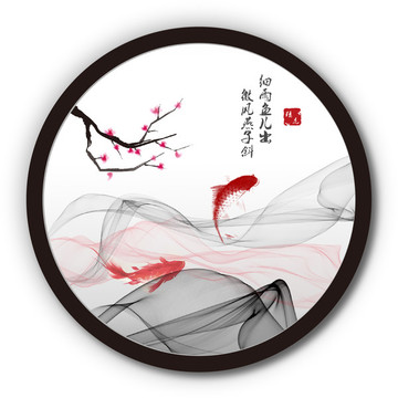 山水水墨意境裝飾畫(huà)