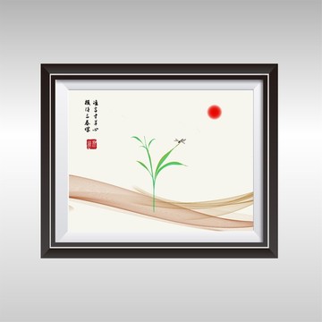 綠草裝飾畫