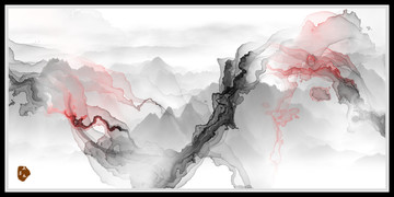 抽象禪意水墨畫(huà)