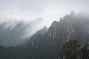 黄山云瀑