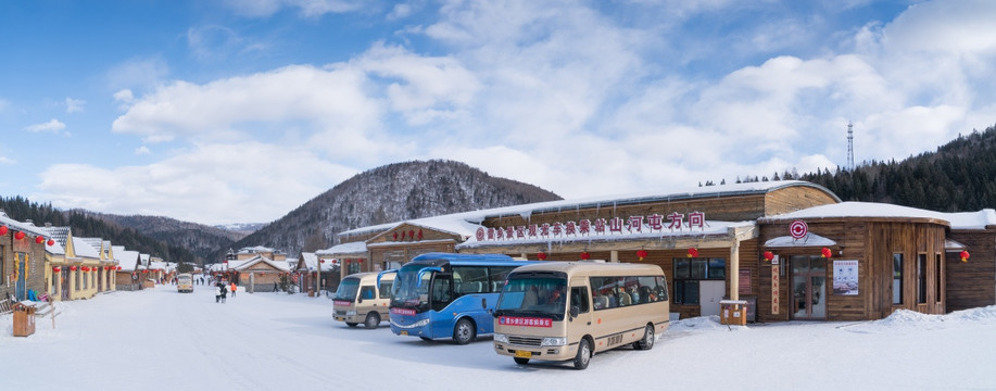 雪乡全景图