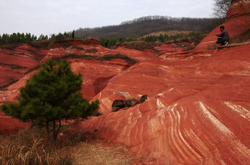 大横山红石峡风光