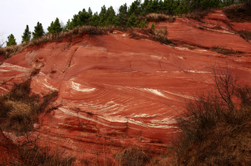 大横山红石峡风光