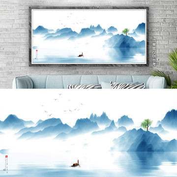 水墨群山