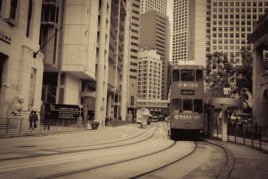 香港街道街景