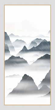 現代水墨掛畫