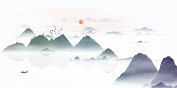 現(xiàn)代水墨掛畫