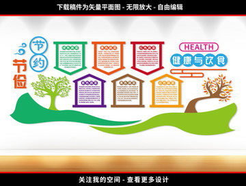 食堂文化墻