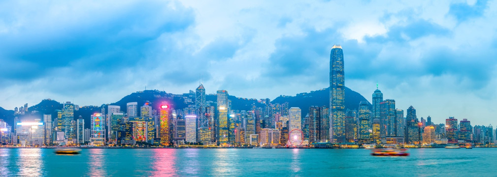香港夜景全景大画幅