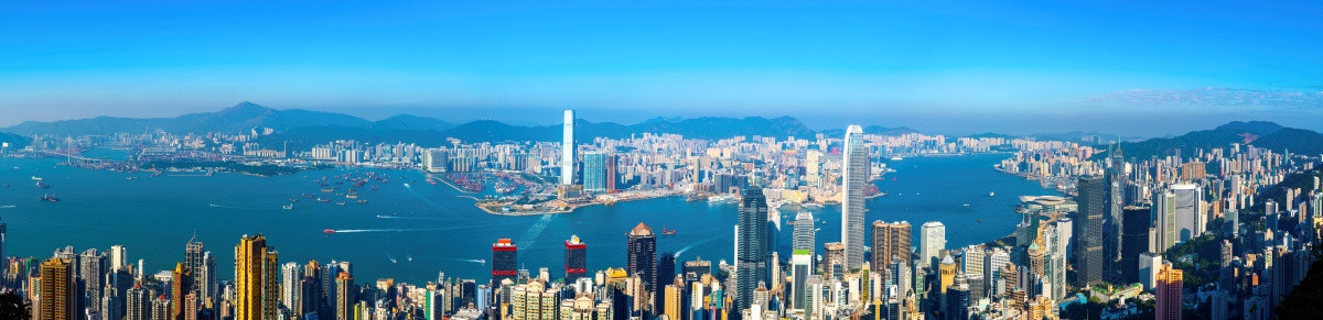 香港维多利亚港全景大画幅