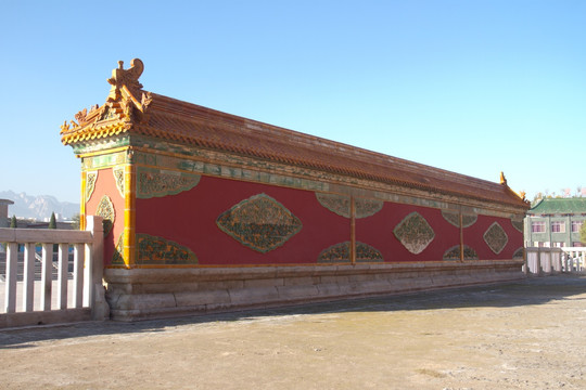 西岳庙中心盒子琉璃影壁