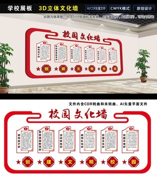 文明校園六個好校園文化墻