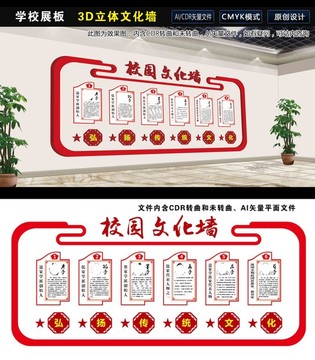 學校文化墻圣人文化墻