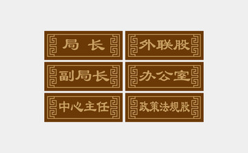 復(fù)古門牌