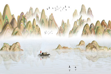 新中式山水畫