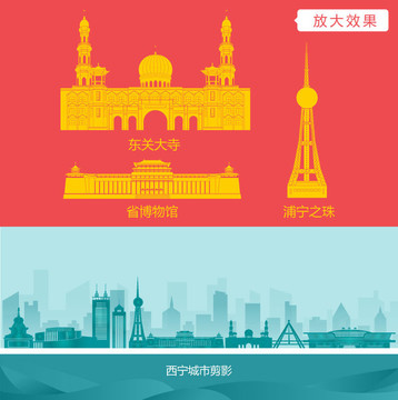 西寧城市剪影
