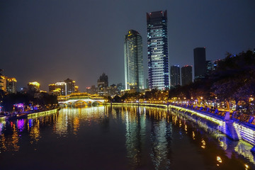 成都九眼桥夜景