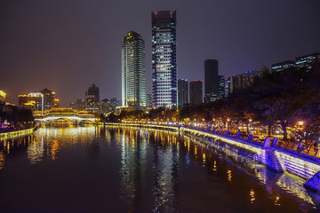 成都九眼桥夜景