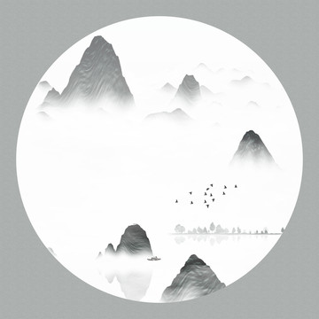 原創(chuàng)水墨裝飾畫