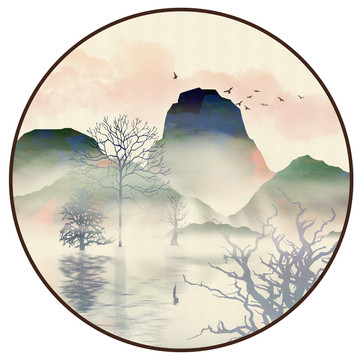 原創(chuàng)水墨裝飾畫