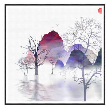 原創(chuàng)水墨裝飾畫