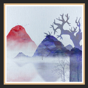 原創(chuàng)水墨裝飾畫