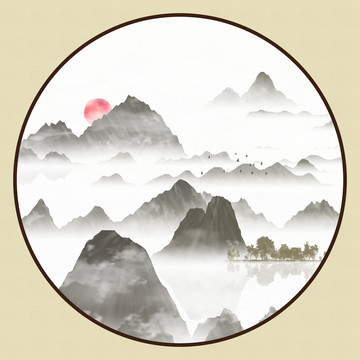 高清水墨中國畫