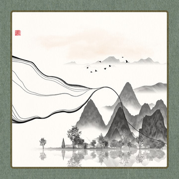 高清水墨中國(guó)畫