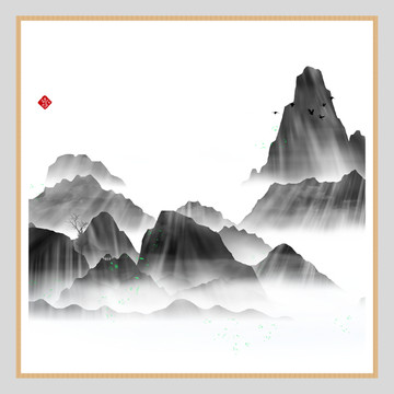 新中式水墨圖