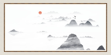 寫意水墨畫無框畫