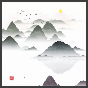 寫意山水畫