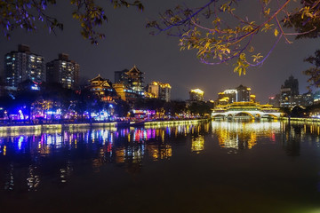 成都九眼桥夜景