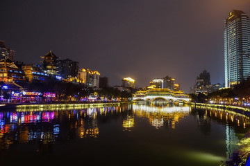 成都九眼桥夜景