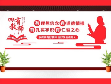 四有教师文化墙