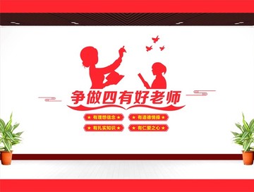 四有教师文化墙