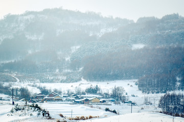 长白山中的小山村