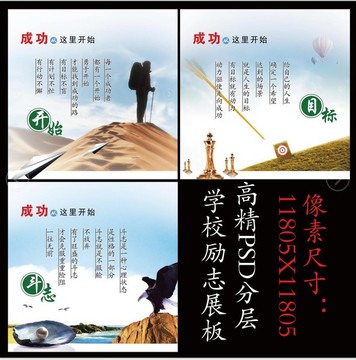 校園勵志展板