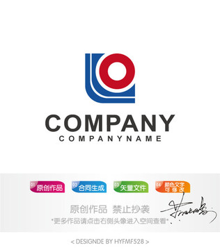 L字母logo标志设计商标