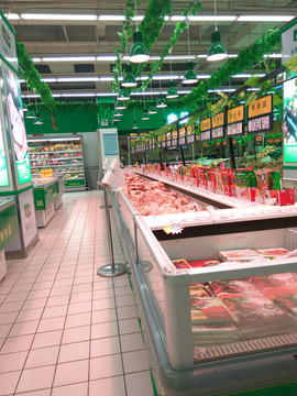 超市肉食冰柜