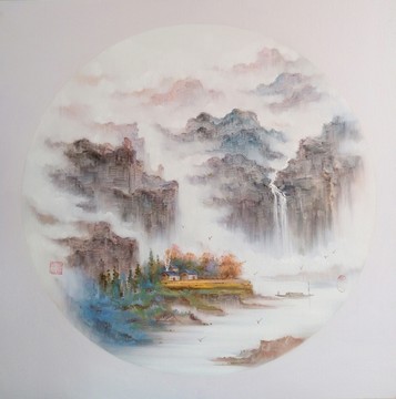 风景画山水画