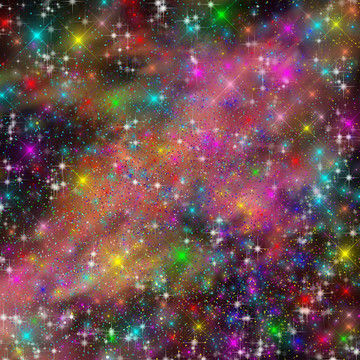 高清璀璨美麗的星空宇宙圖
