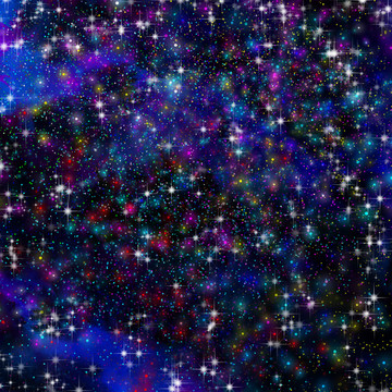 高清璀璨美麗的星空宇宙圖