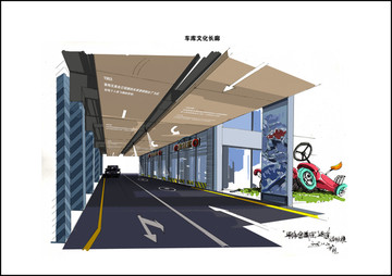 車(chē)庫(kù)文化長(zhǎng)廊