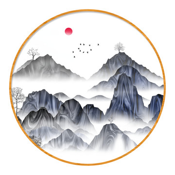 水彩水墨藝術(shù)畫