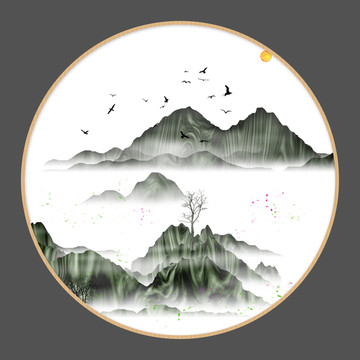 現(xiàn)代水墨掛畫無框畫